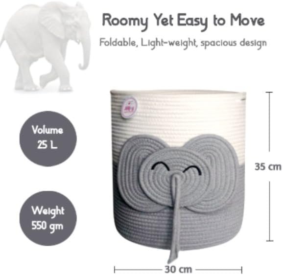 Organize in Style - Elephant Baskets Make Clean-Up Fun! - Image 5