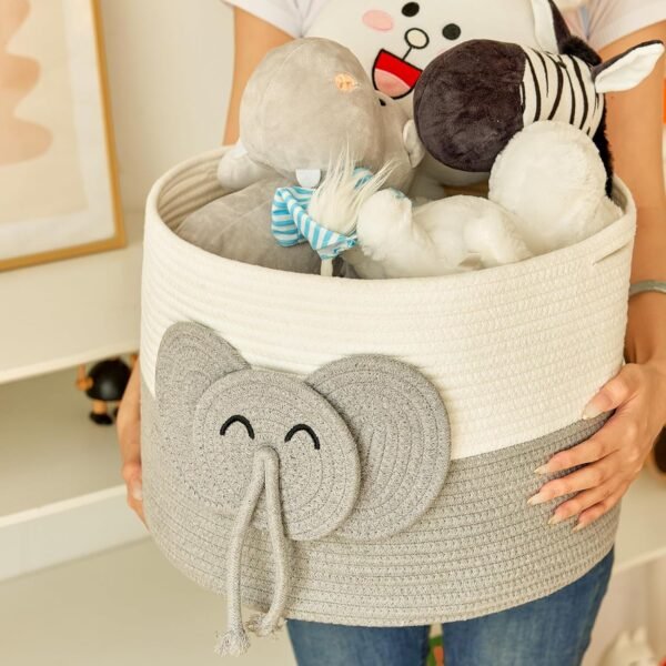 Organize in Style - Elephant Baskets Make Clean-Up Fun!
