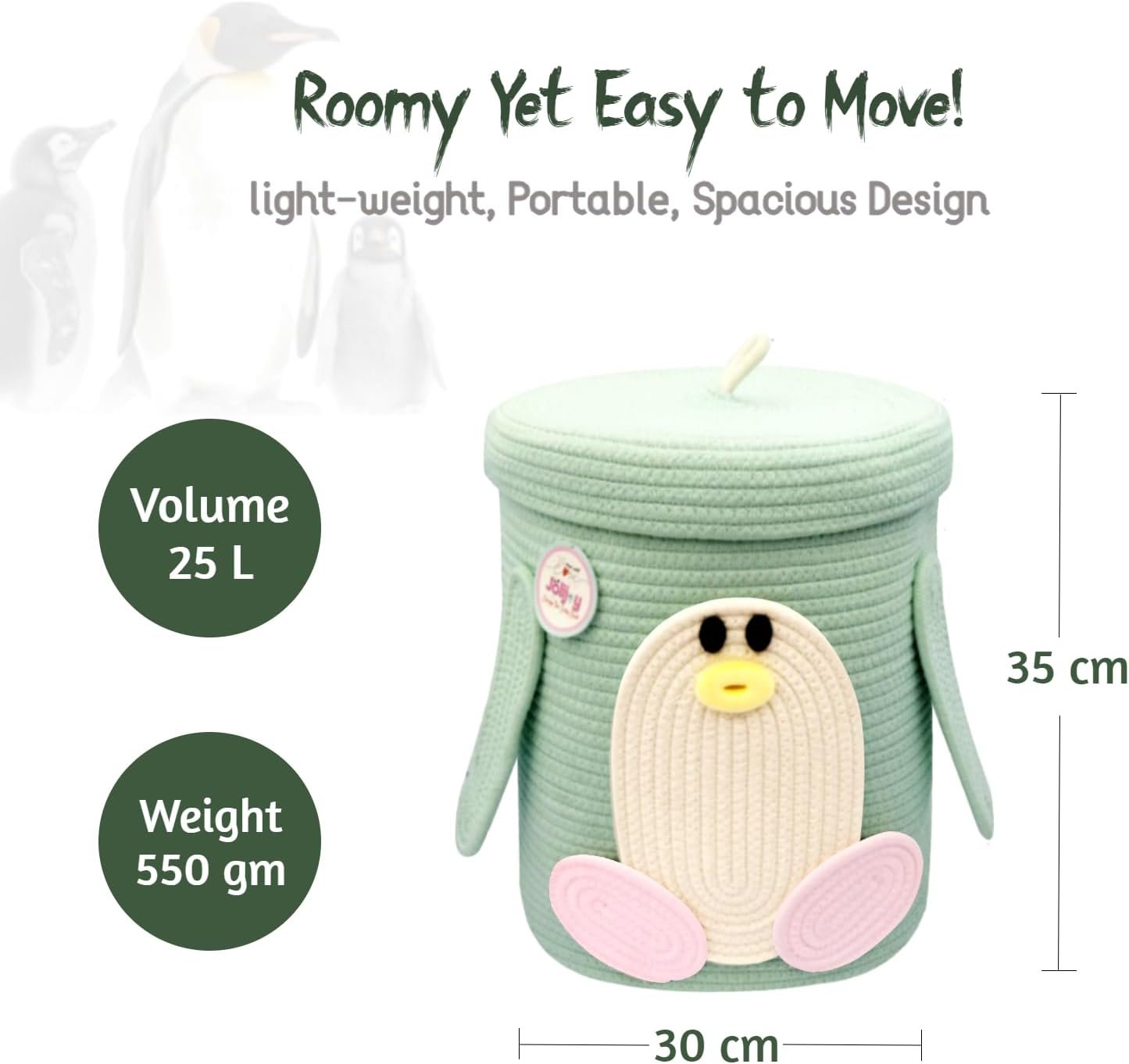 Organize in Style Penguin Baskets Make Clean-Up Fun! - Image 4