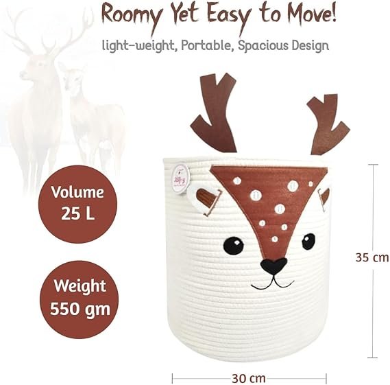 Organize in Style - Deer Baskets Make Clean-Up Fun! - Image 4