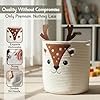 Deer storage basket with cute deer face design for toy and laundry storage