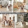 Deer storage basket with cute deer face design for toy and laundry storage